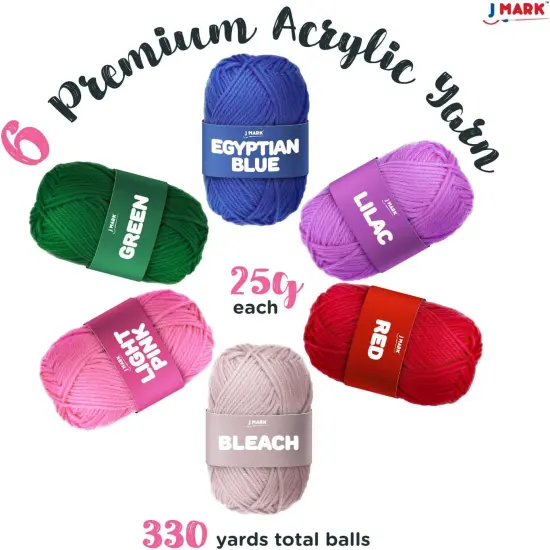 Complete Crocheting Set with Acrylic Yarn and Accessories {3}