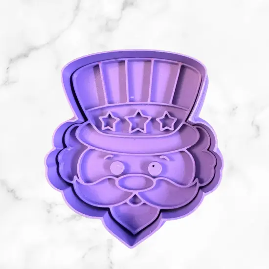 Uncle Sam Cookie Cutter and Stamps {3}