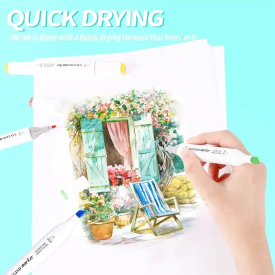 168 Colors Alcohol Markers - (Fine & Broad) {4}