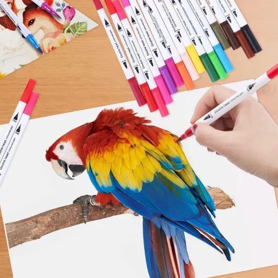 36 Brush Markers for Adult Coloring Books {2}