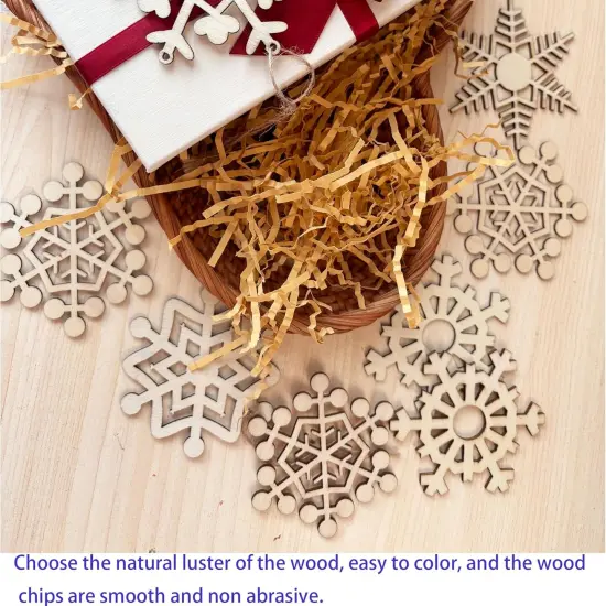 60PCS Unfinished Blank Wooden Cutouts Craft for Kids {3}