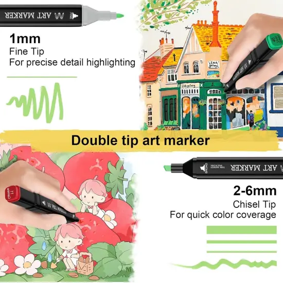 100 Colors Dual Tip Art Set {4}