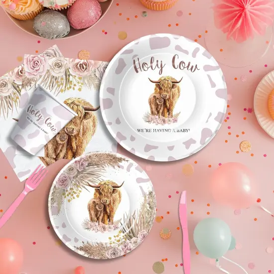 Highland Cow Baby Shower Decorations {3}