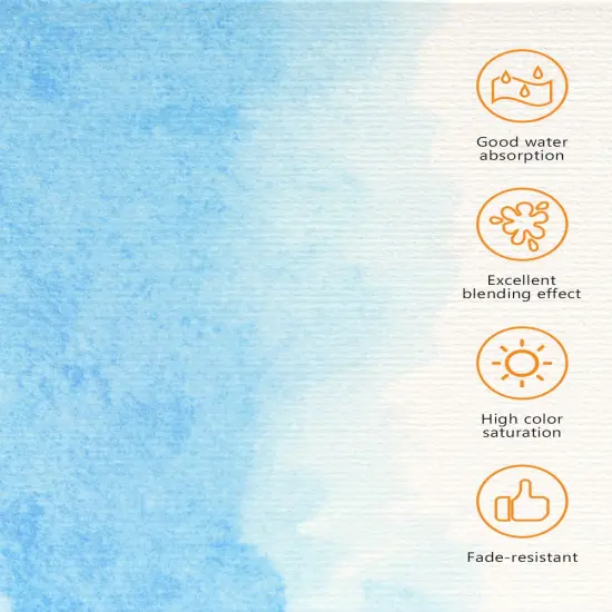 Watercolor Cards and Envelopes Set - 50 Folded 5x7 Inch {3}