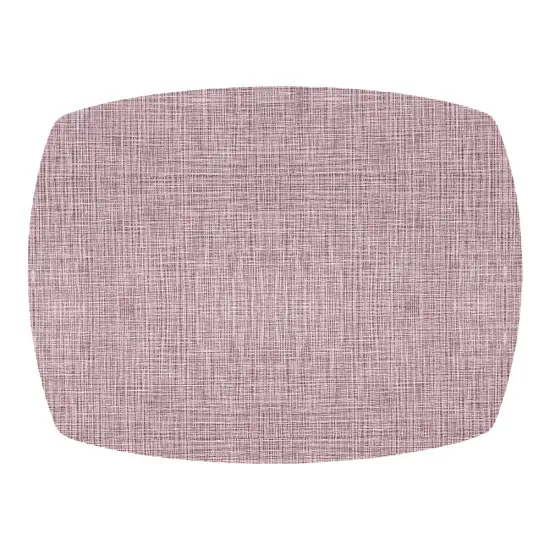 Linen Style Placemat with Rounded Corners Beige {6}