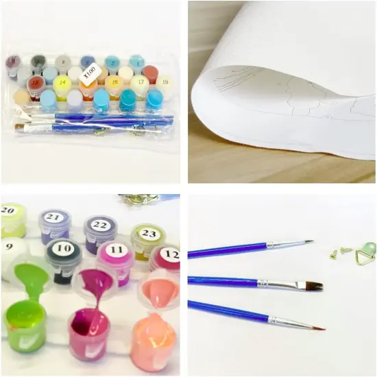 Cow Acrylic Paint by Number kit for Adults & Kids-16x20 inch(No Frame) {5}