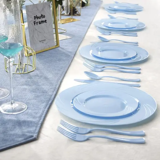 125 Pieces Boy Baby Shower Tableware Sets (Blue) {5}
