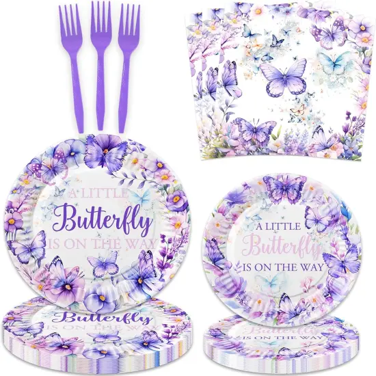 Butterfly Theme Girls Gender Reveal {1}