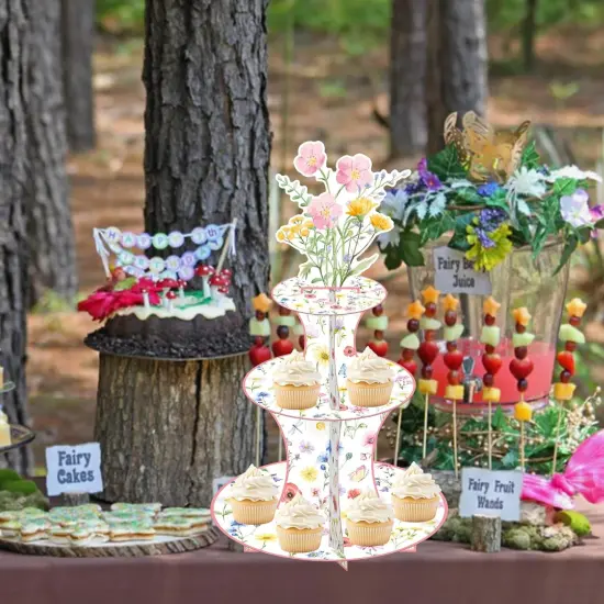 Wildflower Cupcake Stand {5}