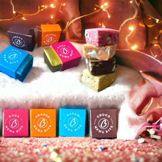 Personalize Diwali Gift Boxes Candle Holder with Mewa Bites Hamper Sweets Dry Fruits for Employees Home Office India Festival Gift Hamper for Friends Family & Relatives - Corporate Gift {4}