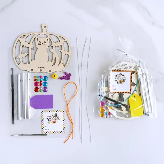 24 Sets Halloween Crafts Fall Pumpkin Crafts {5}