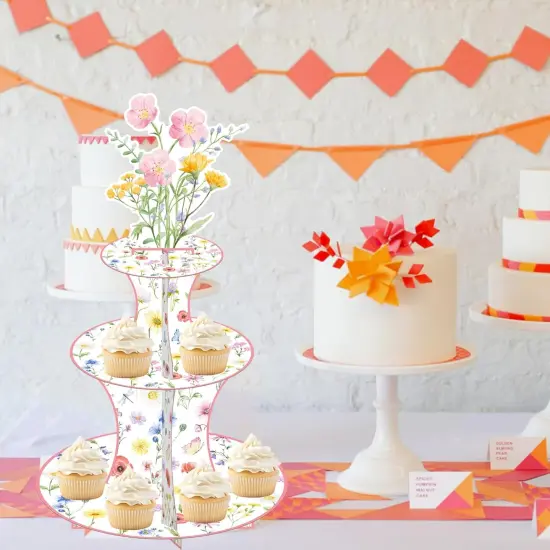 Wildflower Cupcake Stand {4}