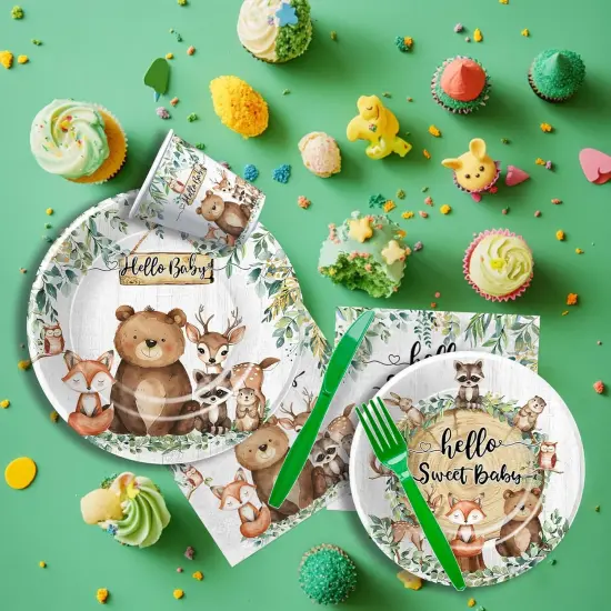 Baby Shower Plates and Napkins Decorations Tableware {3}