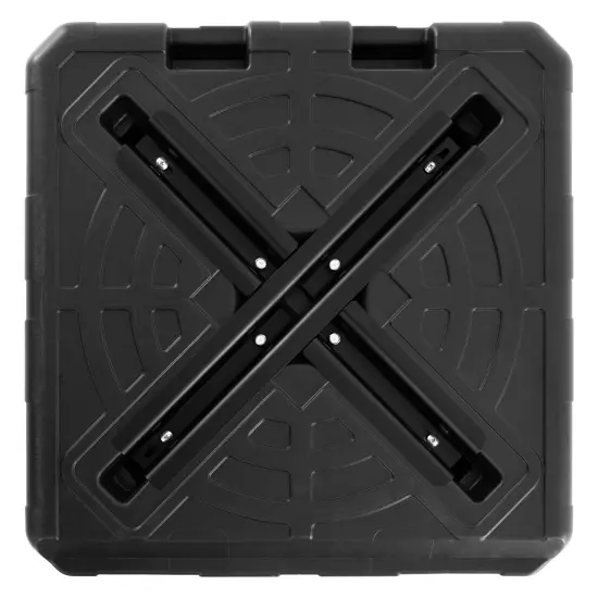 Black Metal Offset Umbrella Base with Cross Bar and Fill Ports {5}