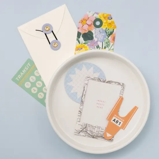 Maggie Holmes Round Trip Stationery Pack 20/Pkg-W/Gold Foil {5}