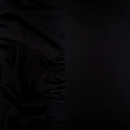 1 Yard Stretch Bridal Satin Fabric, Polyester Spandex Blend 58/60" Width BLACK {1}