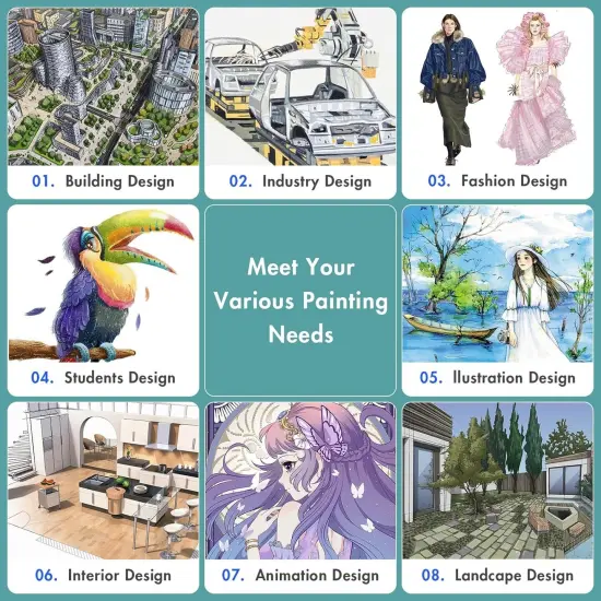 60 Colors Art Markers Pens {5}