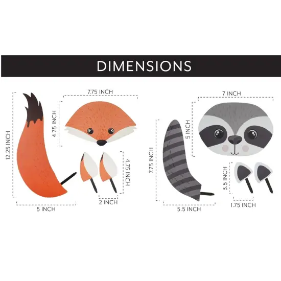 Woodland Friends Pumpkin Decorating Kit 8pc Reusable Metal Accessories {5}