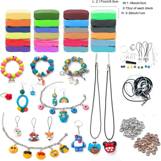 Jewelry Making Craft Kit for Kids Ages 8-12(Multicolor) {2}