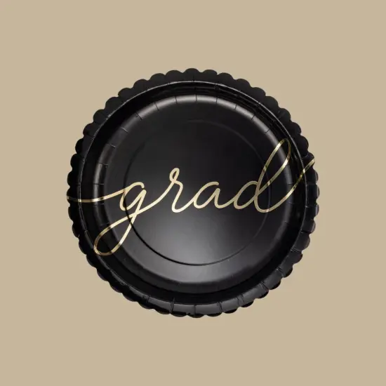 Grad Script Paper Plate | Graduation Party & Celebration Plate {5}
