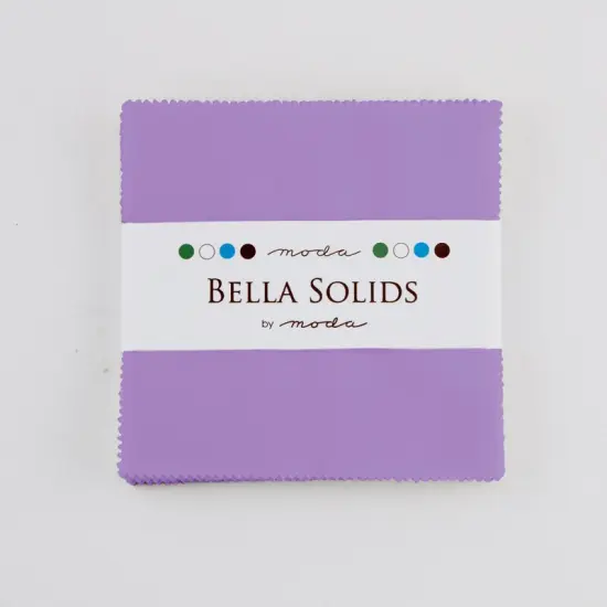 Bella Solids 5" Square Pack (Charm Pack) in Hyacinth by Moda for Moda (9900PP 93) {1}