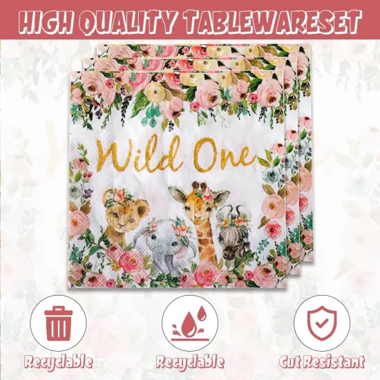 40Pcs Safari Baby Shower Party Decorations {3}