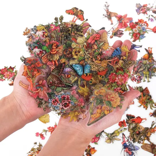 180 Pieces Vintage Fairy Stickers Scrapbook Supplies {5}
