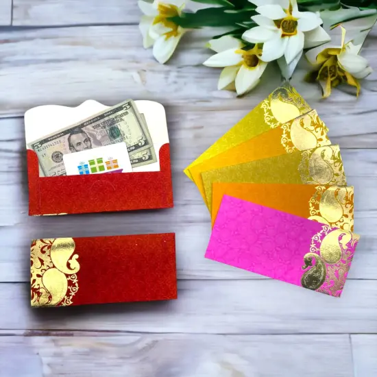 Assorted Mango Paper Shagunmoney Envelopes, Lucky Cash Gift Envelope, Gifts Card Holder,currency, Tip Evenvolopes, Eid Diwali Christmas Wedding {2}