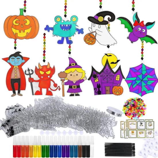 27 Sets Halloween Suncatchers Ornaments Decorations {1}
