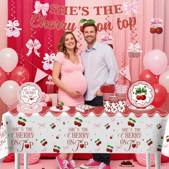 Cherry On Top Baby Shower Decorations {5}