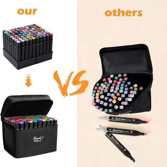 80 Colors Alcohol Markers {3}