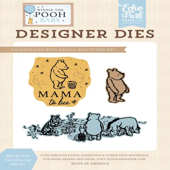 Winnie The Pooh Baby Medium Die Set-Bearly Wait {1}