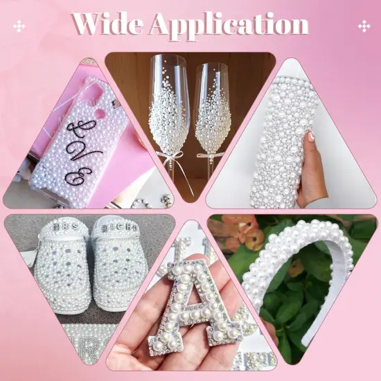 13000Pcs Flatback Pearls for Crafting (White) {3}