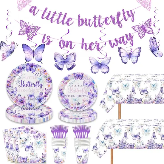 Butterfly Theme Girls Gender Reveal {5}