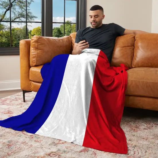 Country Flag Silk Touch Throw Blanket France {3}