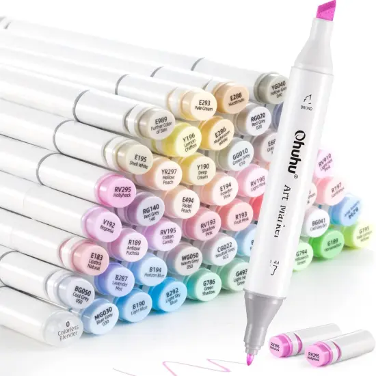 Alcohol Markers 48 Pastel Colors {1}