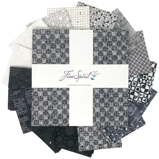 Black and White Musical 10" Square Pack (Layer Cake / 10" Charm) by Katie Pasquini Masopust for Free Spirit (FB610KP.BKWHTMUSIC) {1}