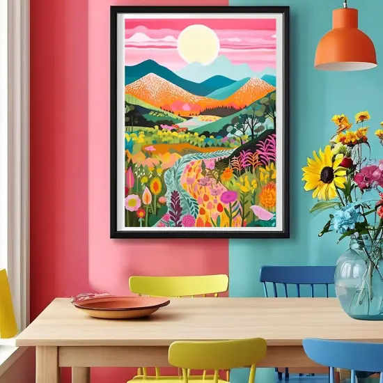 5D Diamond Painting Kits for Adults Beginners Mountain Flower {2}