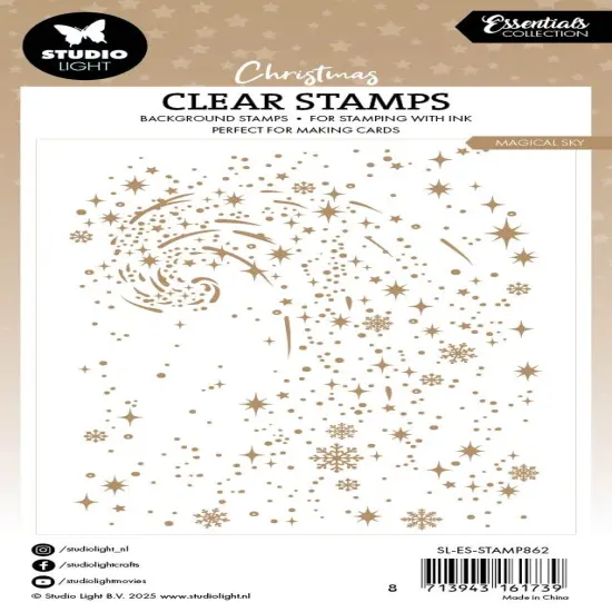 Studio Light Photorealistic Clear Stamps-Snow Swirl Background {3}