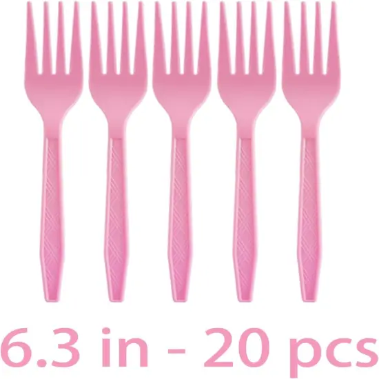 80 Pcs Pink Baby Shower Tableware {4}