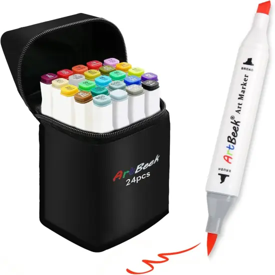 Alcohol Markers - 24 Coloring {1}