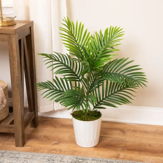Northlight Potted Artificial Areca Palm Plant - 23.5" Green {1}