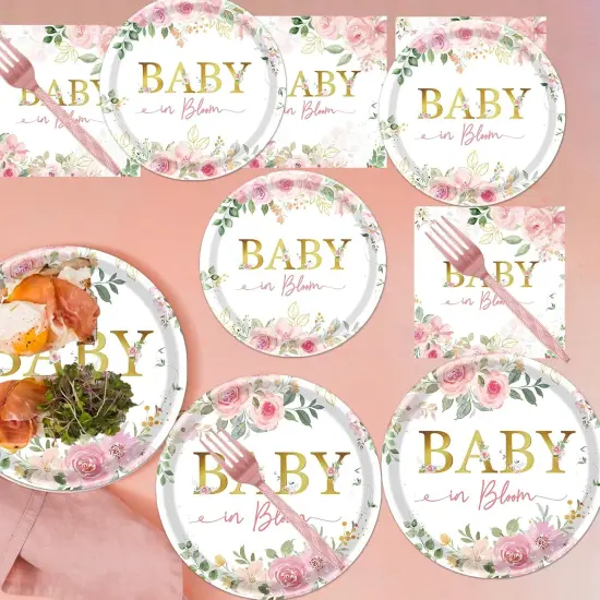 Baby in Bloom Baby Shower Decoration {4}