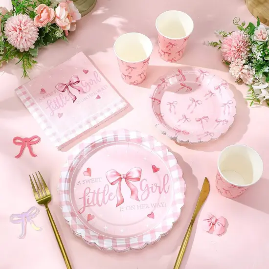 250 Pcs Little Girl Baby Shower Decorations {5}