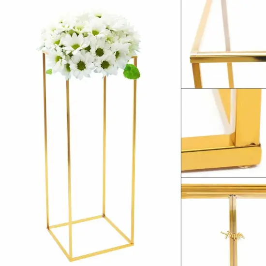 Flower Stand Gold Metal Display Pedestal Party Wedding Home Decor Pillar Stand {3}