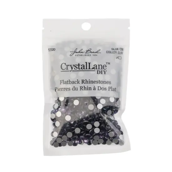 Crystal Lane DIY SS20 Glass Flatback Rhinestones, 1440pcs Light Violet {3}