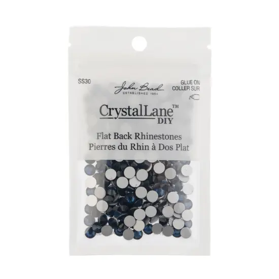Crystal Lane DIY SS30 Glass Flatback Rhinestones, 288pcs Montana {3}
