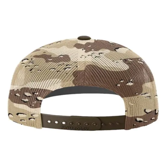 Richardson&reg; Printed Mesh Trucker Cap Brown/ Desert Camo {2}