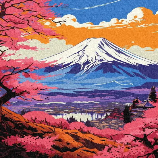 Painting by Numbers kit Magical Fuji KHO2900 {2}