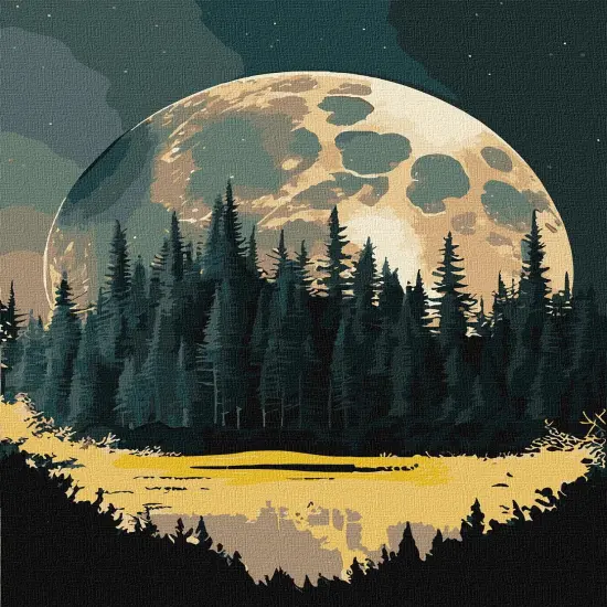 Painting by Numbers kit Mysterious edge with extra metallic paintsKHO5108 {2}